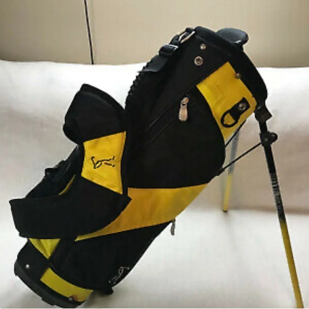 Tour X Junior Youth Stand Golf Bag Yellow & Black 26